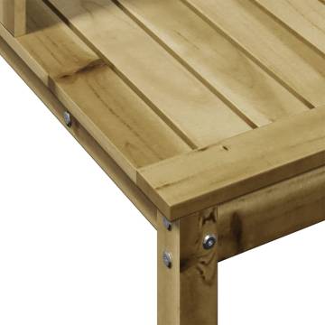 Potting Table with Shelves 108x50x109.5 cm Impregnated Wood Pine