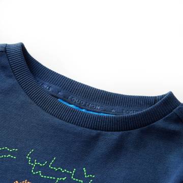 Kids' T-shirt with Long Sleeves Navy Blue 140