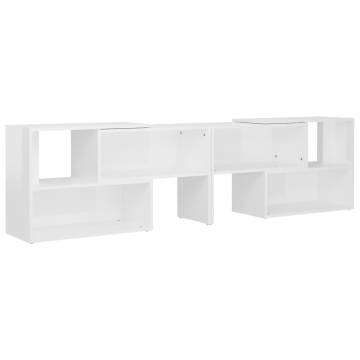 TV Cabinet High Gloss White 149x30x52 cm Engineered Wood