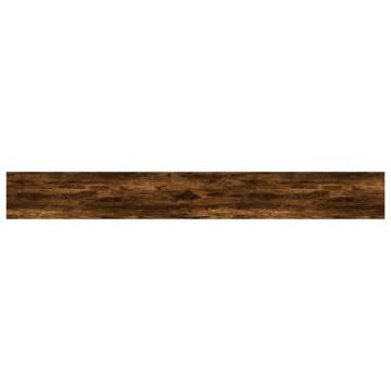 Wall Shelves 4 pcs Smoked Oak 80x10x1.5 cm Engineered Wood