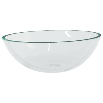 Basin Glass 50x37x14 cm Transparent