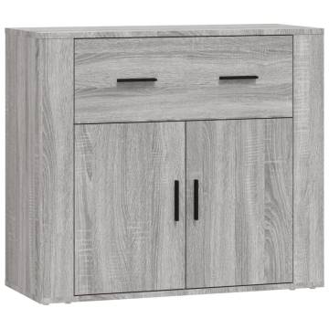 Sideboards 3 pcs Grey Sonoma Engineered Wood