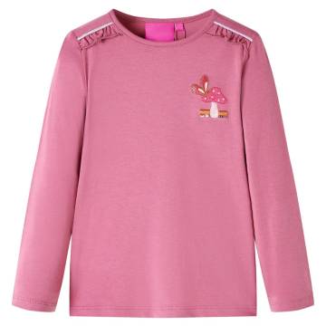 Kids' T-shirt with Long Sleeves Raspberry 104