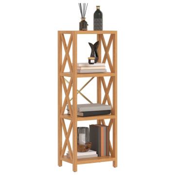 4-Tier Shelf 40x30x112 cm Solid Wood Oak