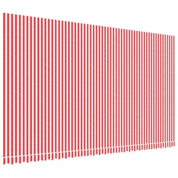 Replacement Fabric for Awning Red and White Stripe 6x3.5 m