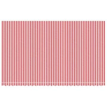 Replacement Fabric for Awning Red and White Stripe 6x3.5 m