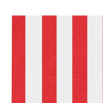 Replacement Fabric for Awning Red and White Stripe 6x3.5 m