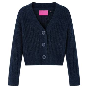 Kids' Cardigan Knitted Navy 128