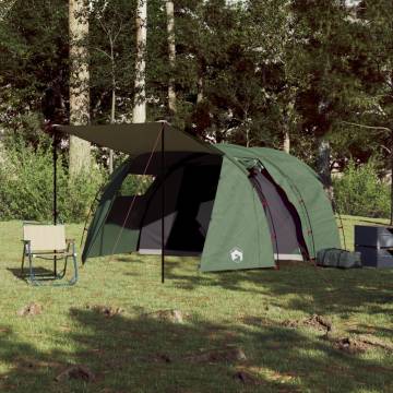 Camping Tent 4-Person Green Waterproof