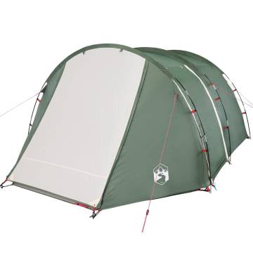 Camping Tent 4-Person Green Waterproof