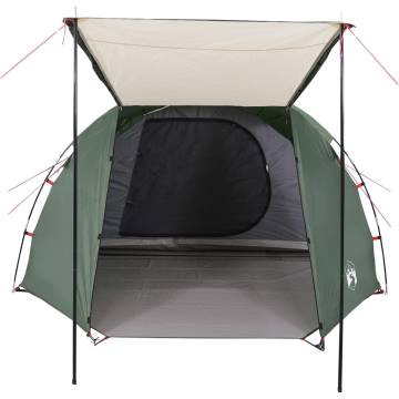 Camping Tent 4-Person Green Waterproof