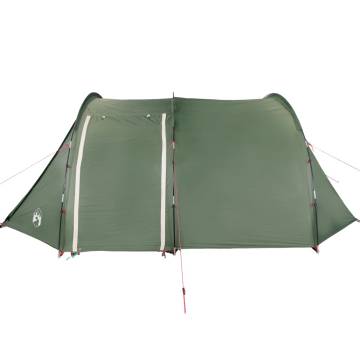 Camping Tent 4-Person Green Waterproof