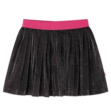 Kids' Pleated Skirt with Glitter Navy 128