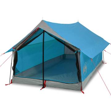 Camping Tent 2-Person Blue Waterproof