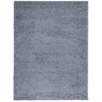 Shaggy Rug High Pile Modern Blue 300x400 cm