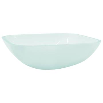 Basin Glass 42x42x14 cm Frosted