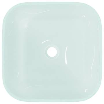 Basin Glass 42x42x14 cm Frosted