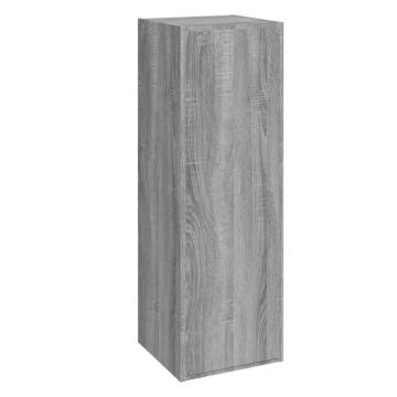 TV Cabinet Grey Sonoma 30.5x30x90 cm Engineered Wood