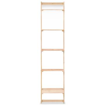 Ladder Wall Shelf Cedar Wood 41.5x30x176 cm