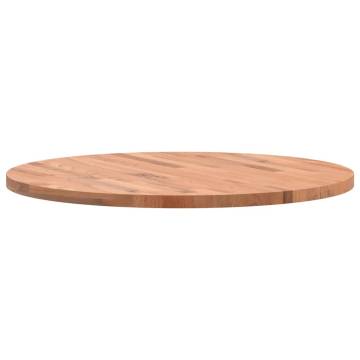 Table Top Ø70x2.5 cm Round Solid Wood Beech