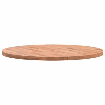 Table Top Ø70x2.5 cm Round Solid Wood Beech