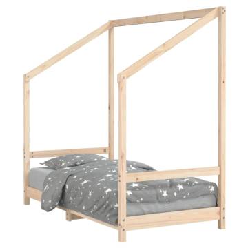 Kids Bed Frame 80x160 cm Solid Wood Pine