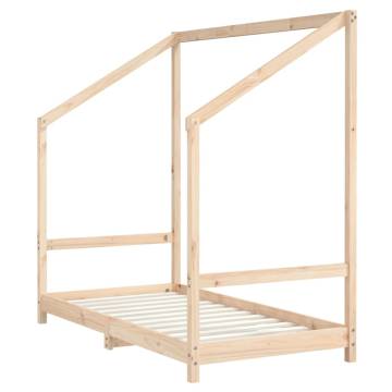 Kids Bed Frame 80x160 cm Solid Wood Pine