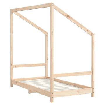 Kids Bed Frame 80x160 cm Solid Wood Pine