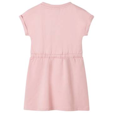 Kids' Dress with Drawstring Light Pink 140