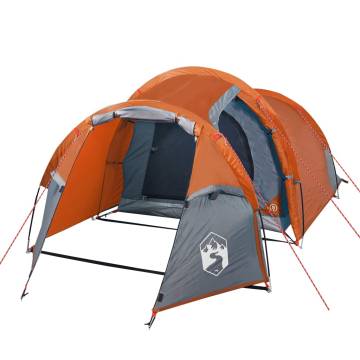 Camping Tent 2-Person Grey and Orange Waterproof