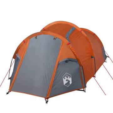 Camping Tent 2-Person Grey and Orange Waterproof