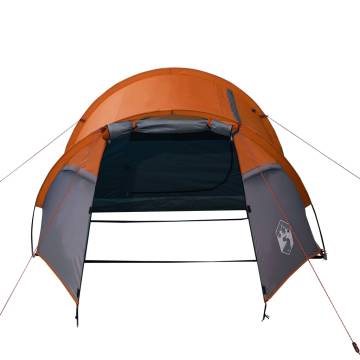 Camping Tent 2-Person Grey and Orange Waterproof