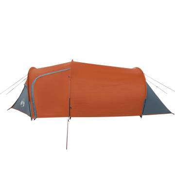 Camping Tent 2-Person Grey and Orange Waterproof