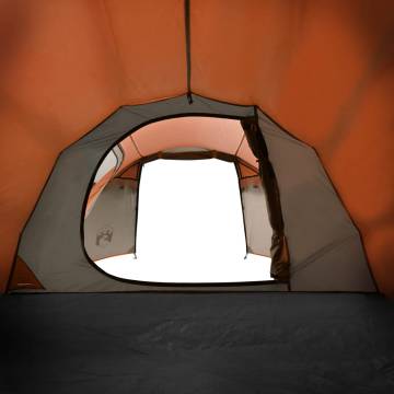 Camping Tent 2-Person Grey and Orange Waterproof