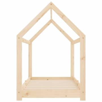 Kids Bed Frame Solid Pine Wood 80x160 cm