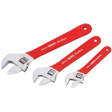 Draper Tools Redline Three Piece Adjustable Spanner Set 67634