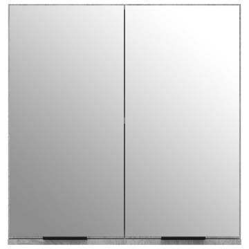 Bathroom Mirror Cabinet Grey Sonoma 64x20x67 cm