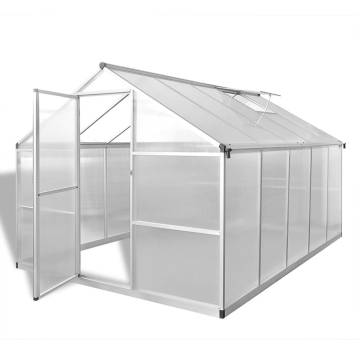 Reinforced Aluminium Greenhouse with Base Frame 7.55 m²