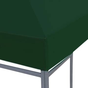 Gazebo Top Cover 310 g/m² 3x3 m Green