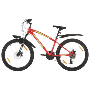 Mountain Bike 21 Speed 26 inch Wheel 42 cm Red