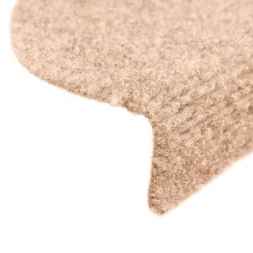 Self-adhesive Stair Mats 5 pcs Brown 65x21x4 cm Needle Punch