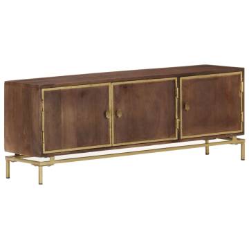 TV Cabinet 120x30x46 cm Solid Mango Wood