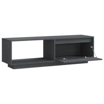 TV Cabinet Grey 110x30x33.5 cm Solid Pinewood