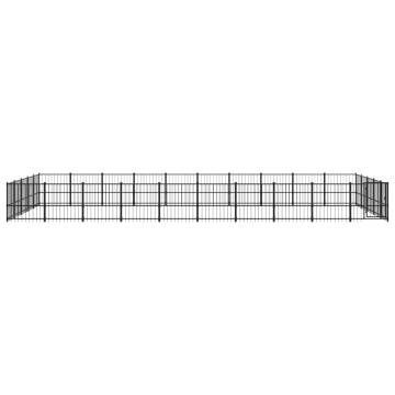 Outdoor Dog Kennel Steel 47.05 m²