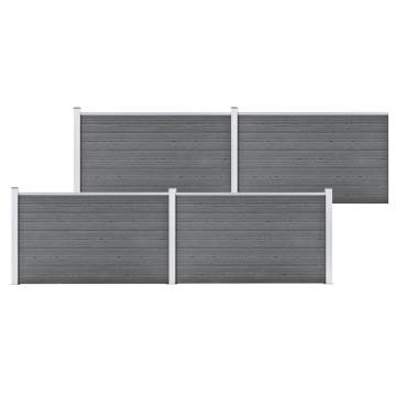 Garden Fence WPC 699x106 cm Grey