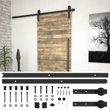 Sliding Door SKIEN Hardware Kit 183 cm Steel Black