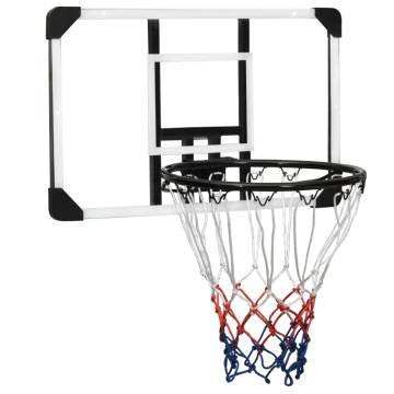 Basketball Backboard Transparent 71x45x2.5 cm Polycarbonate