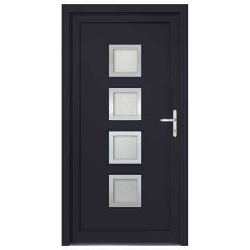 Front Door Anthracite 88x200 cm PVC