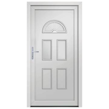 Front Door White 88x208 cm PVC