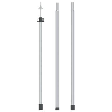 Telescopic Tarp Pole with Length of 102-260 cm Aluminum